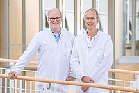 Portrait v. l. n. r. Prof. Rupp und Prof. Weidner